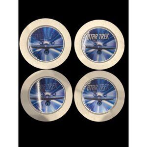 Set of 4 Star Trek Plastic‎ Holographic Collectors Plate Kellogg’s 2009, Movies